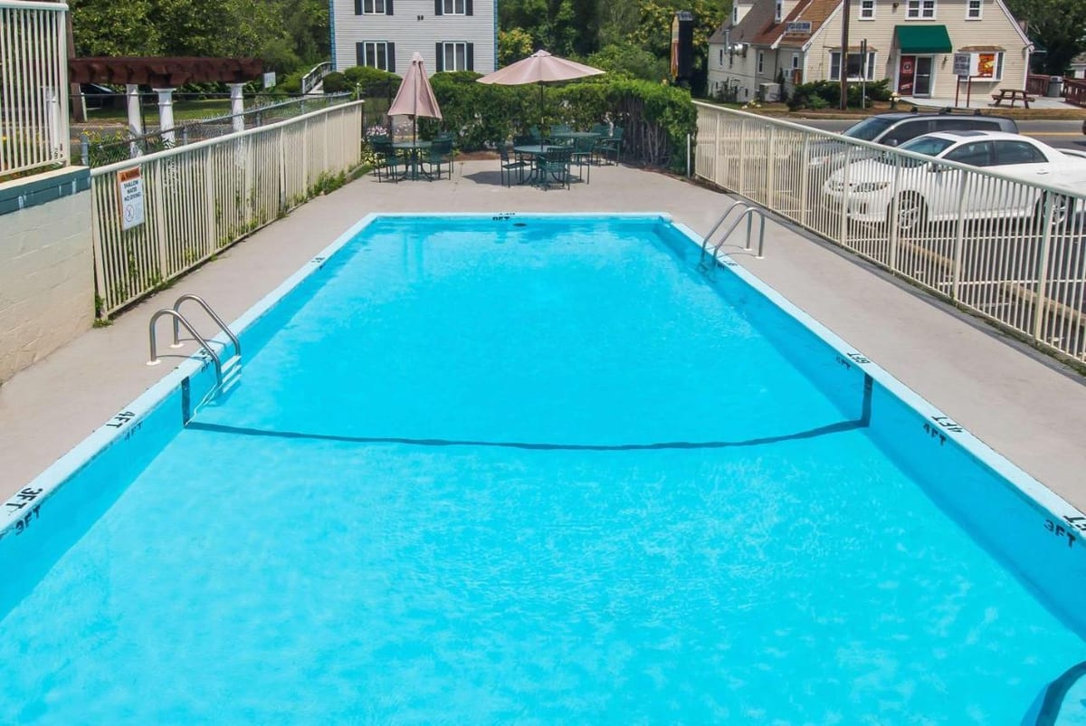 Outdoor pool at Relax Inn Cape Cod