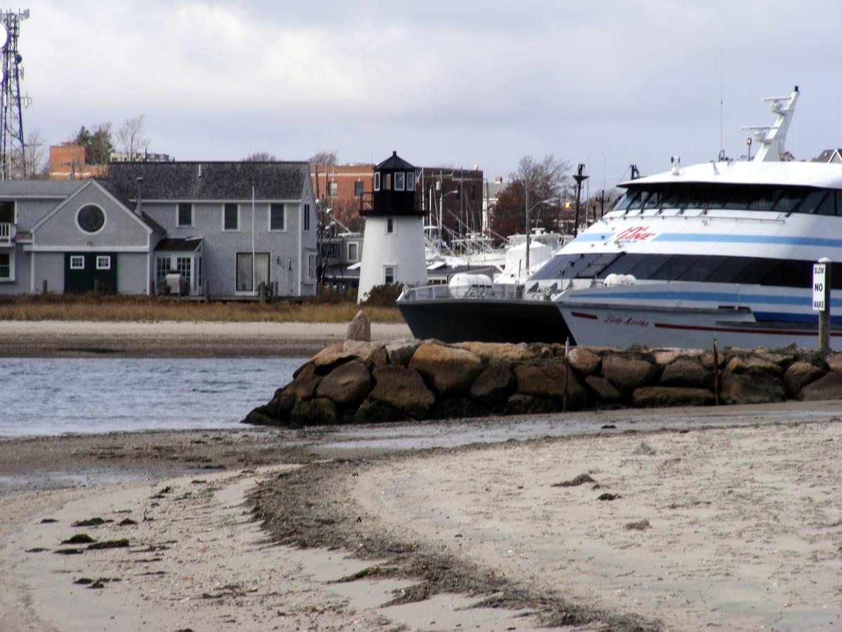 Hyannis ferry terminal on Ocean Street - Hy-Line and Steamship Authority depart for the islands