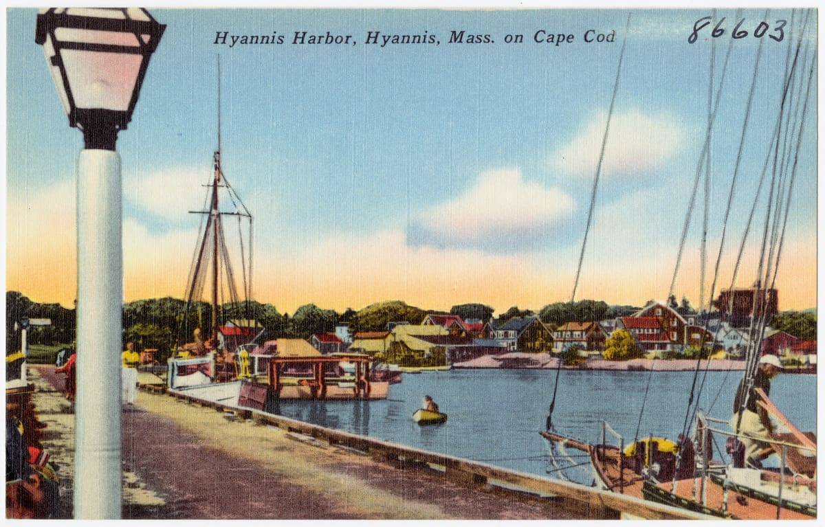 Hyannis Harbor area near Main Street shops, galleries, and the Cape Cod waterfront