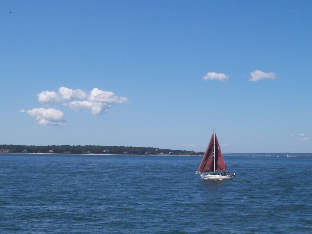 Ferry crossing to Martha's Vineyard - day trips from Hyannis take about 1 hour each way